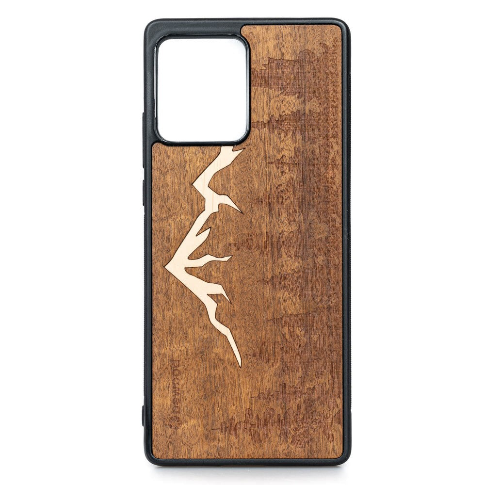 Holzhülle für Motorola Edge 30 Fusion, Bewood Imbuia-Gebirge