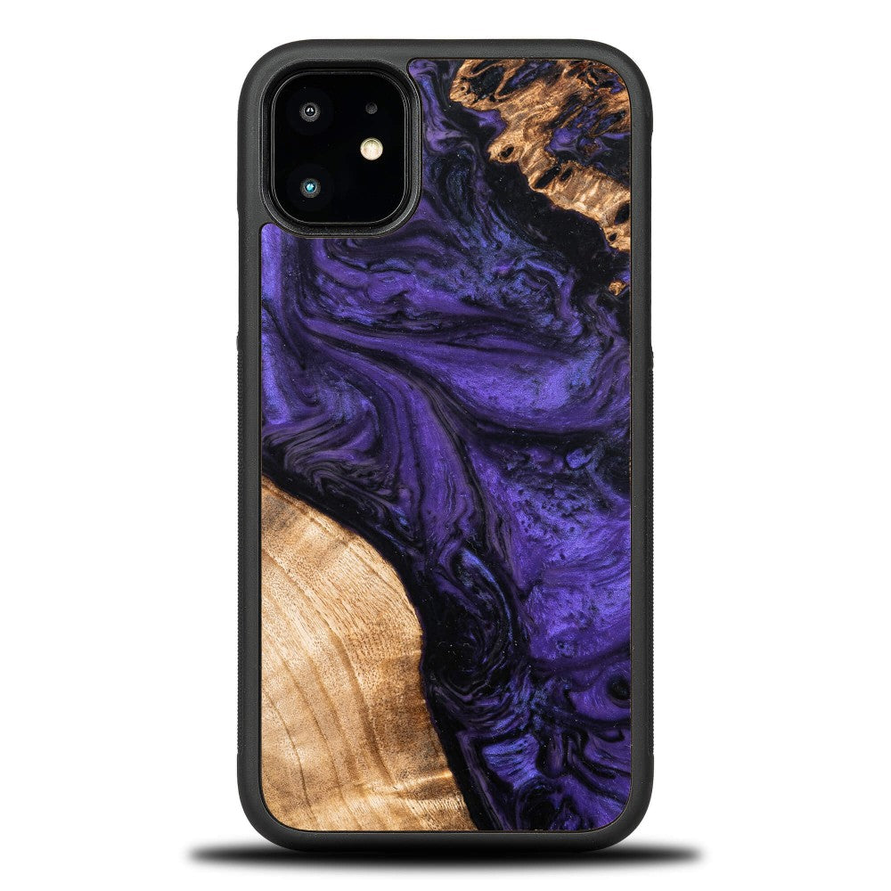 Holzhülle für iPhone 11, Bewood Unique Violet