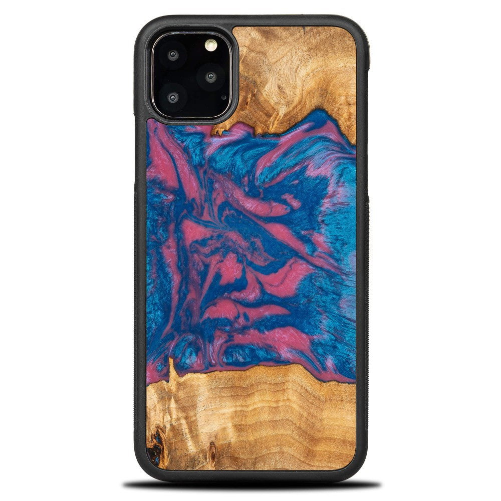 Holzhülle für iPhone 11 Pro Max, Bewood Unique Neons Vegas