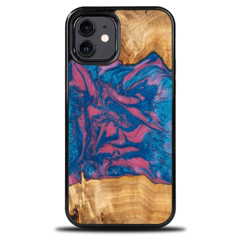 Holzhülle für iPhone 12 Pro / 12, Bewood Unique Neons Vegas