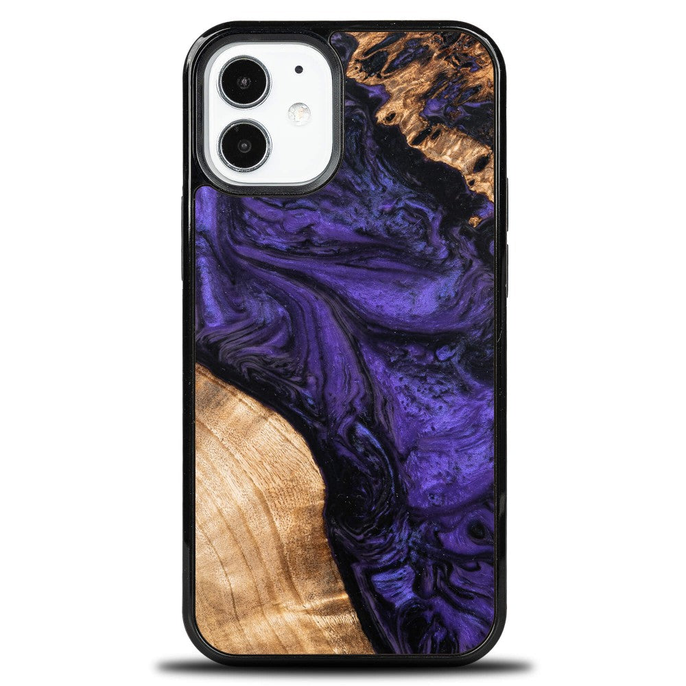 Holzhülle für iPhone 12 Mini, Bewood Unique Violet