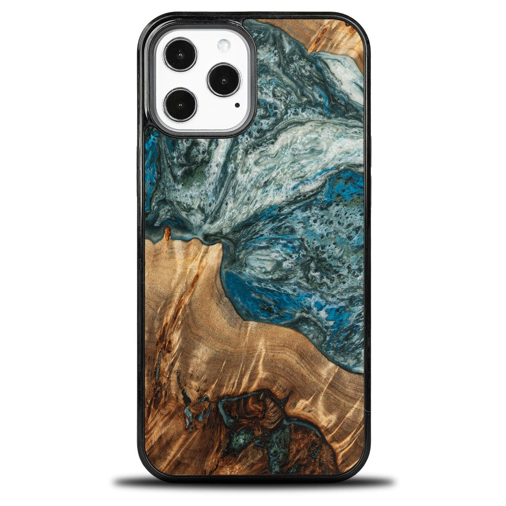 Holzhülle für iPhone 12 Pro Max, Bewood Unique Planets Erde