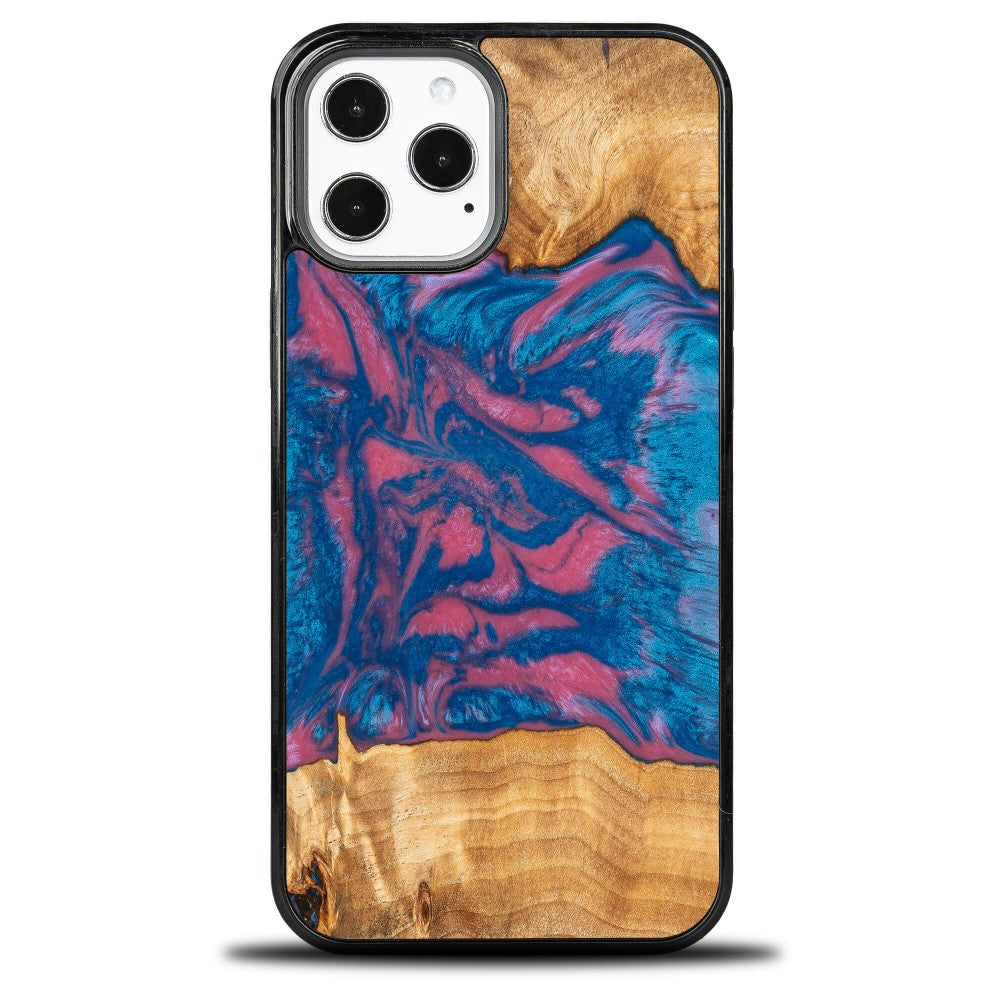 Holzhülle für iPhone 12 Pro Max, Bewood Unique Neons Vegas