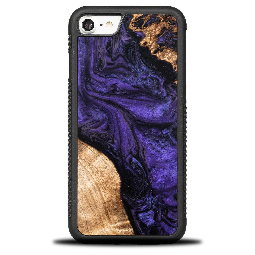 Holzhülle für iPhone SE 2022 / 2020 / 8 / 7, Bewood Unique Violet