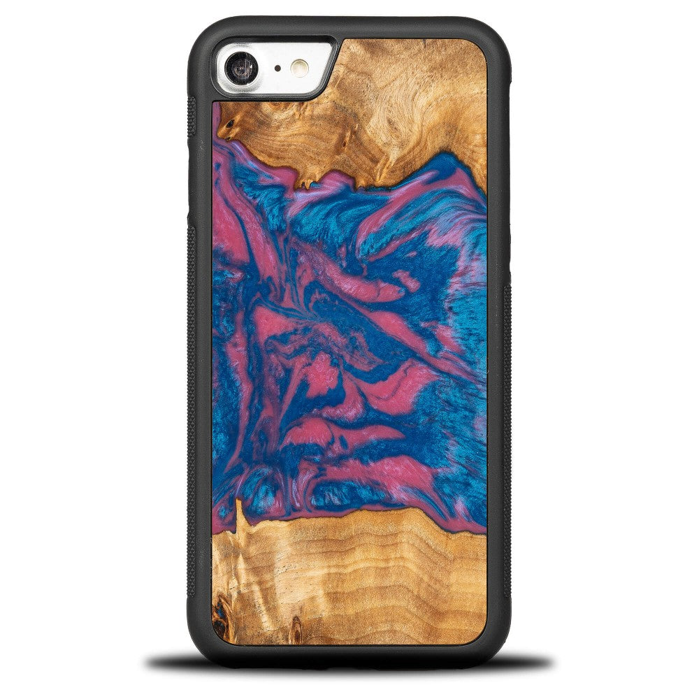 Holzhülle für iPhone SE 2022 / 2020 / 8 / 7, Bewood Unique Neons Vegas