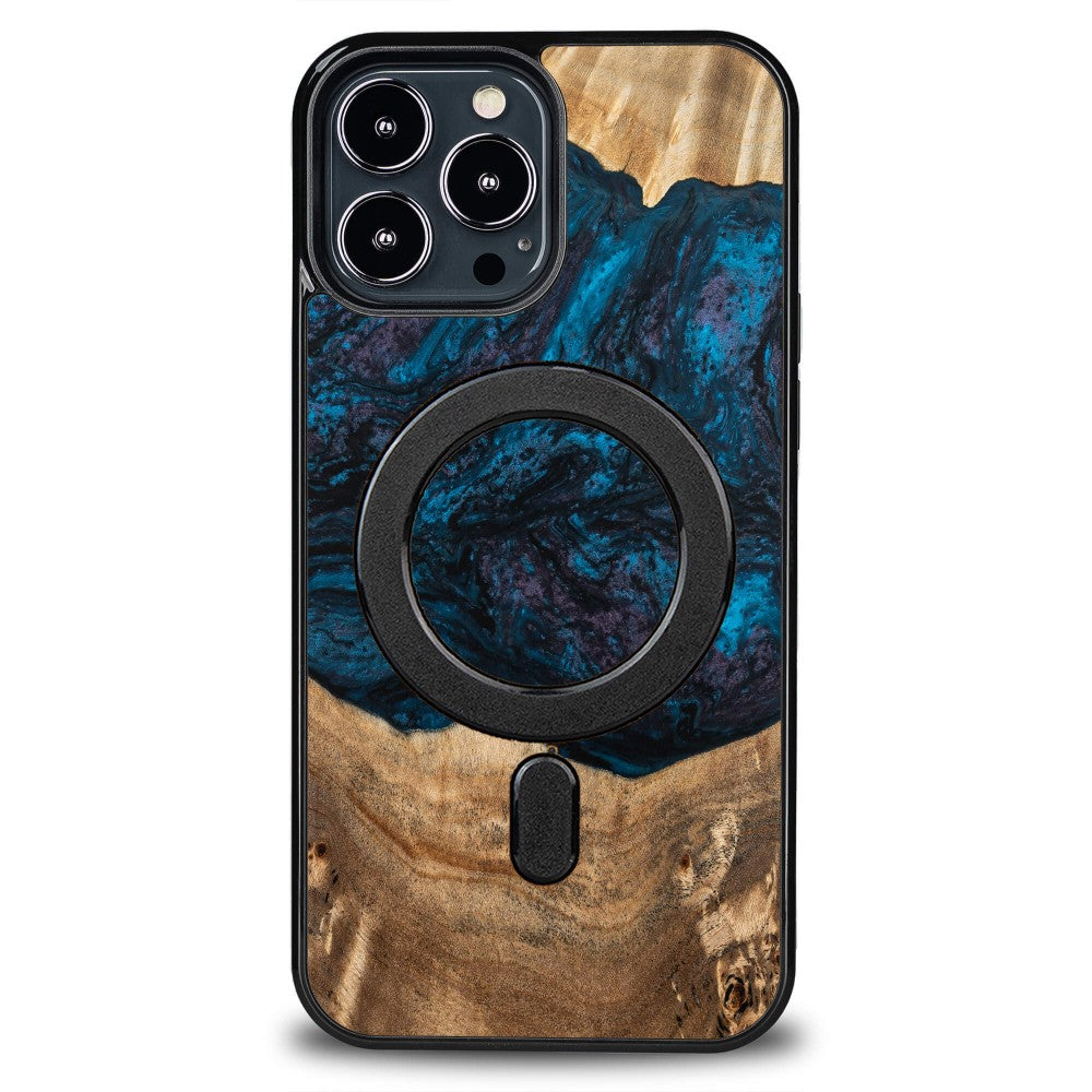 Holzhülle für iPhone 13 Pro Max, Bewood Unique Planets Neptun für MagSafe