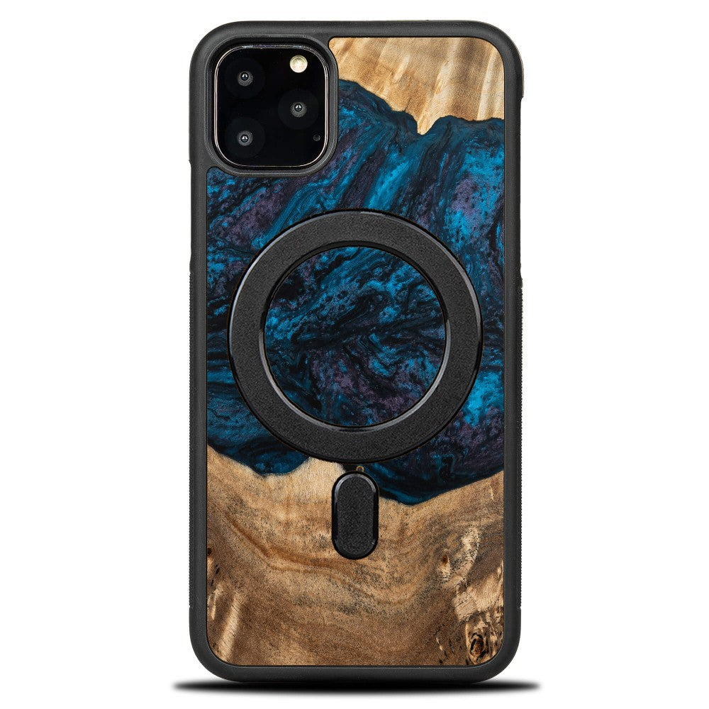 Holzhülle für iPhone 11 Pro Max, Bewood Unique Planets Neptun für MagSafe
