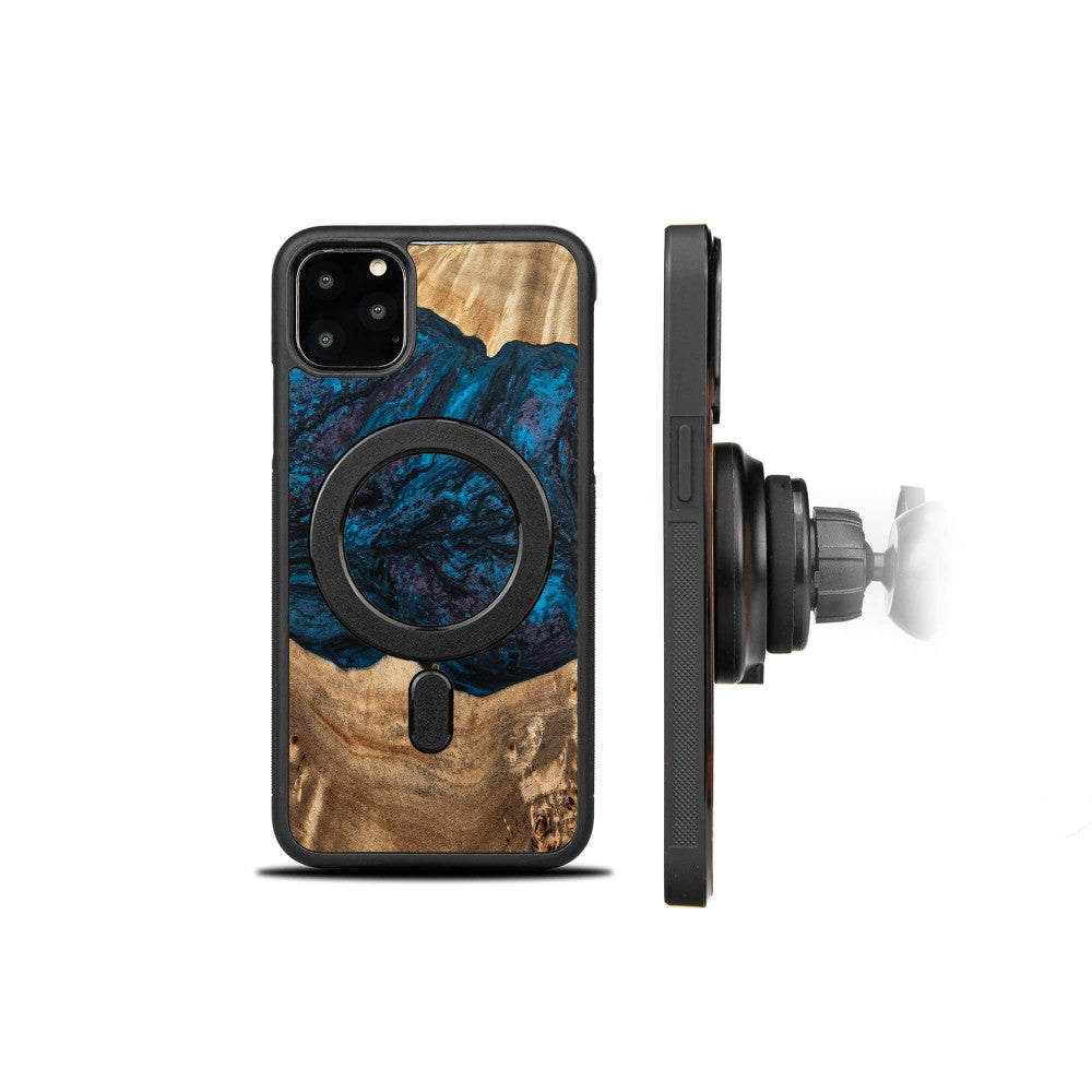 Holzhülle für iPhone 11 Pro Max, Bewood Unique Planets Neptun für MagSafe