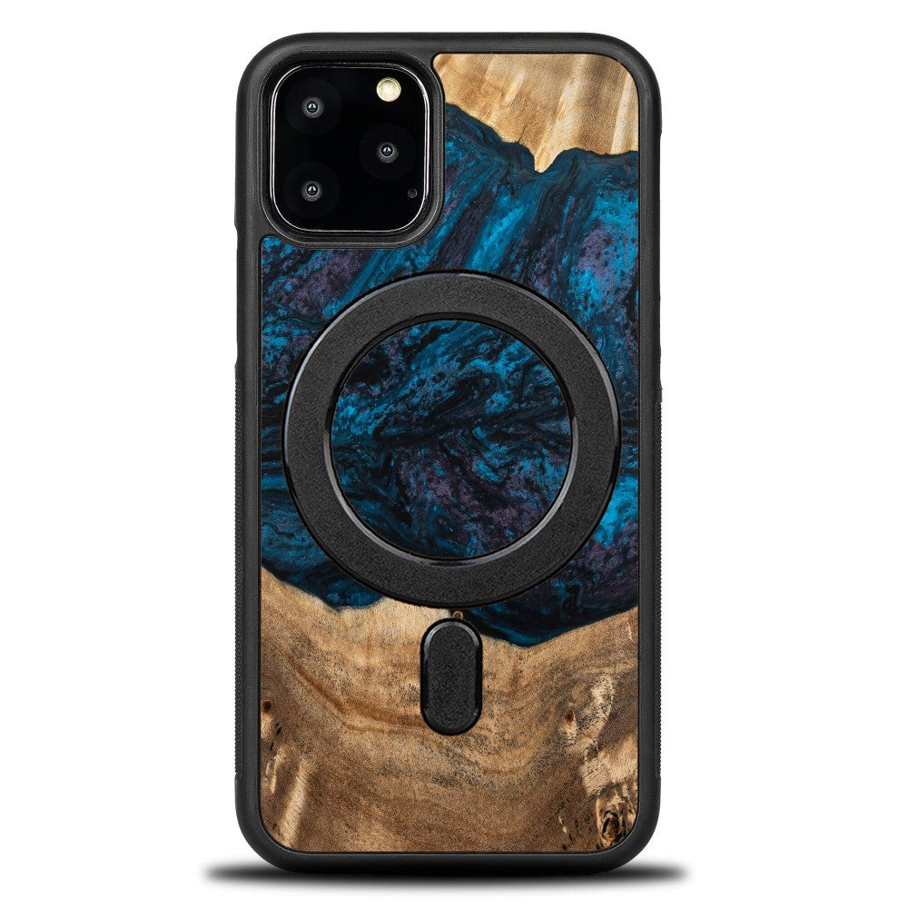 Holzhülle für iPhone 11 Pro, Bewood Unique Planets Neptun für MagSafe