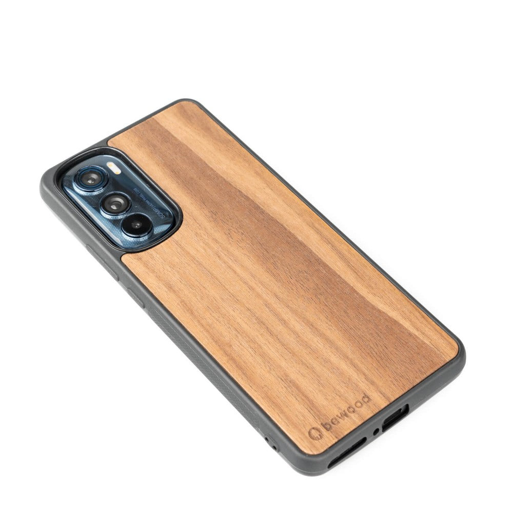 Holzhülle für Motorola Edge 30, Bewood Amerikanischer Nussbaum