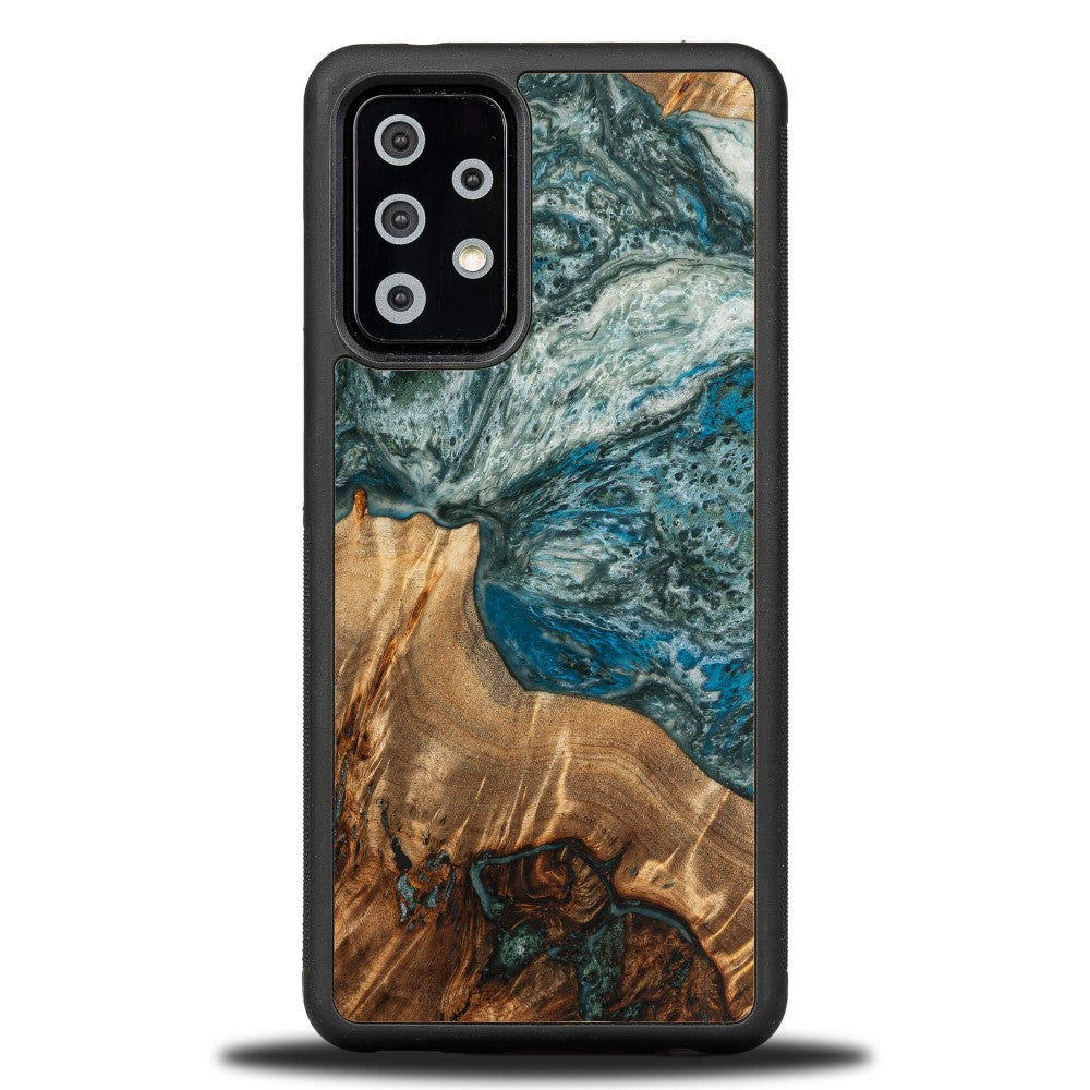 Holzhülle für Galaxy A52s / A52 5G / A52 4G, Bewood Unique Planets Erde