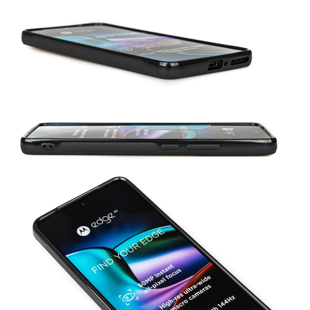 Holzhülle für Motorola Edge 30 Fusion, Bewood Unique Neons Vegas