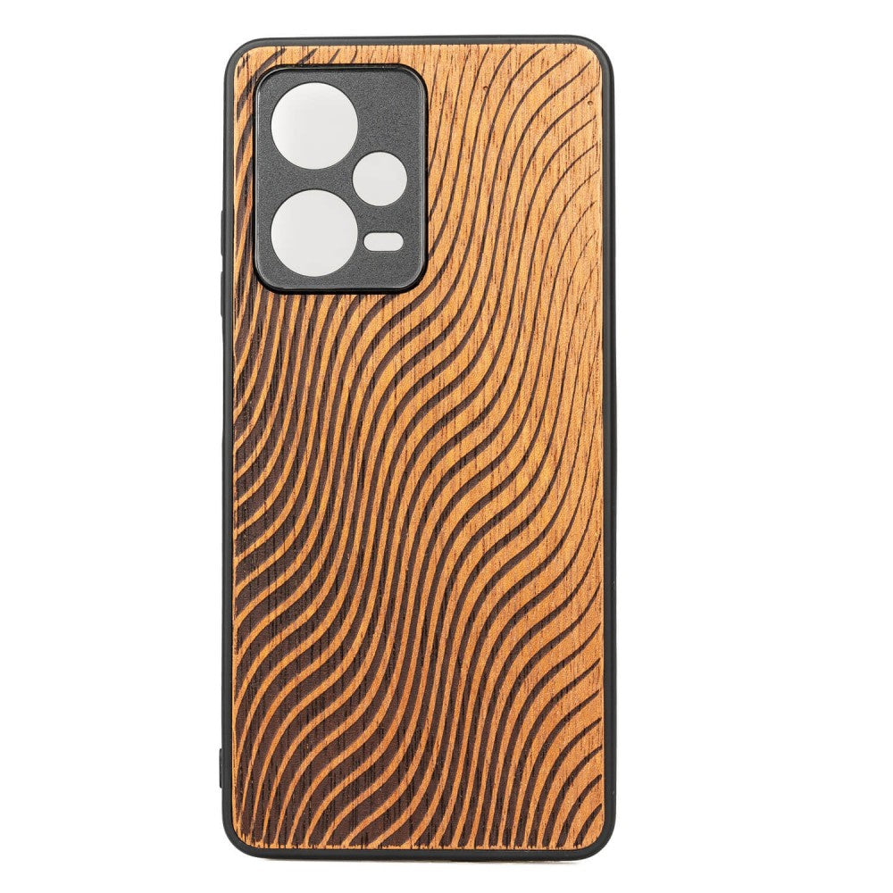 Holzhülle für Xiaomi Redmi Note 12 Pro+ 5G, Bewood Merbauwellen
