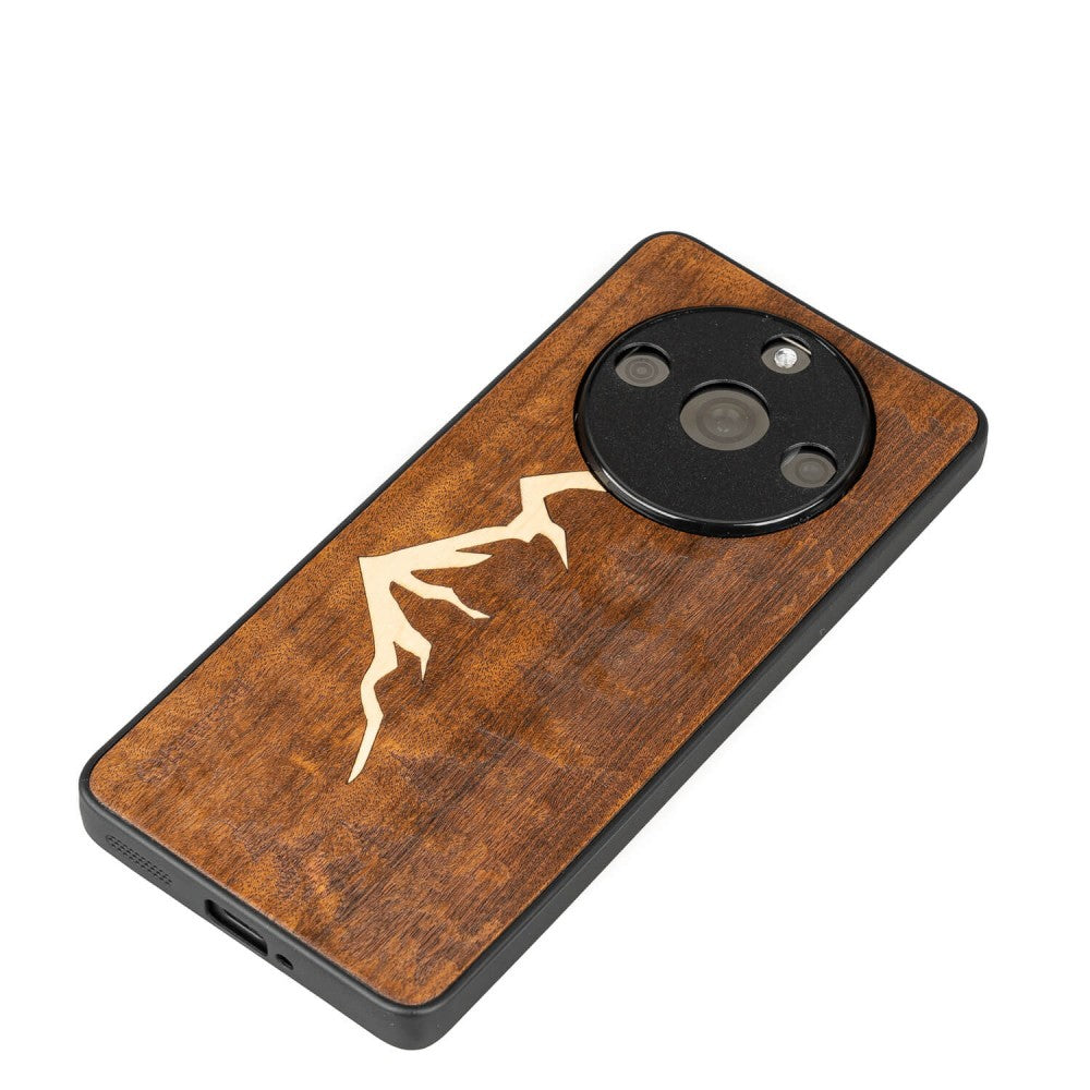 Holzhülle für Realme 11 Pro / 11 Pro+, Bewood Imbuia-Gebirge