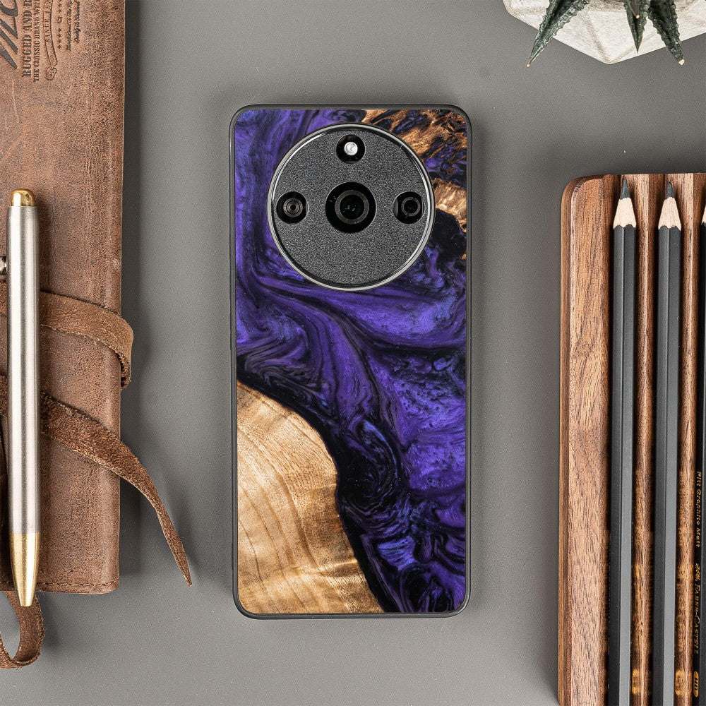 Holzhülle für Realme 11 Pro / 11 Pro+, Bewood Unique Violet