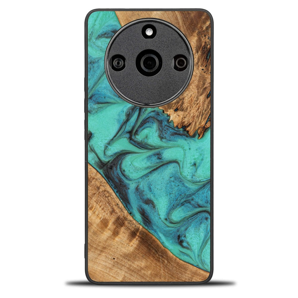 Holzhülle für Realme 11 Pro / 11 Pro+, Bewood Unique Turquoise