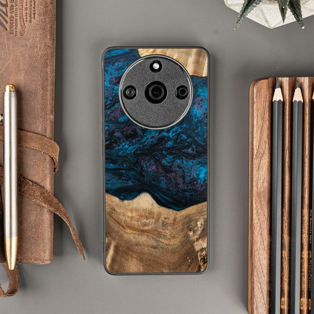 Holzhülle für Realme 11 Pro / 11 Pro+, Bewood Unique Planets Neptun