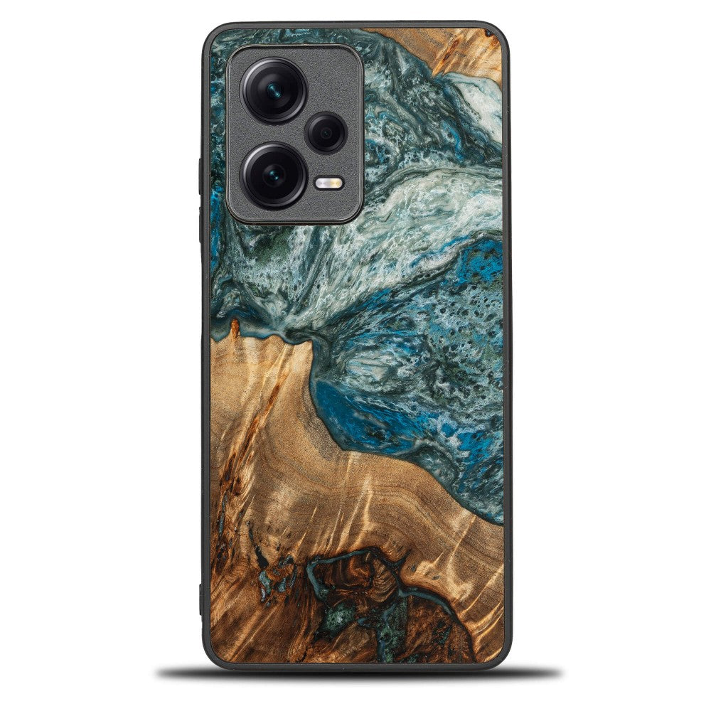 Holzhülle für Xiaomi Redmi Note 12 Pro+ 5G, Bewood Unique Planets Erde