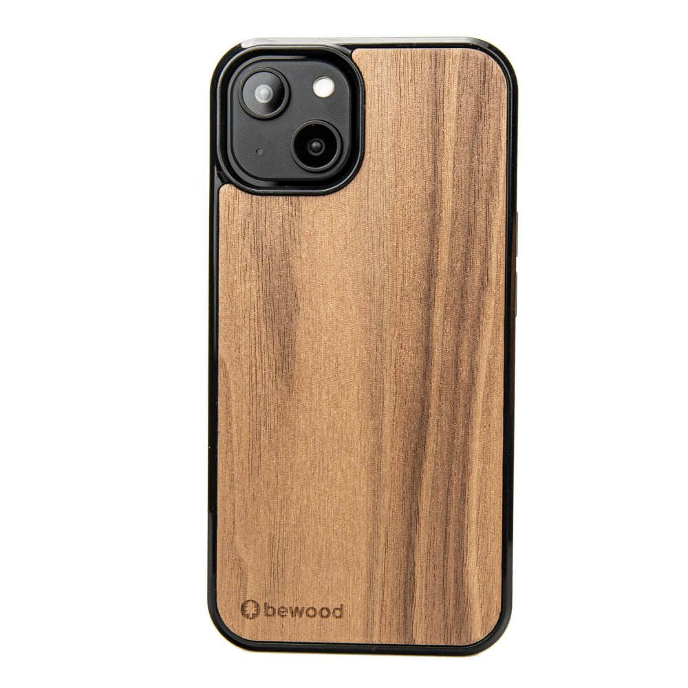 Holzhülle für iPhone 15, Bewood Amerikanischer Nussbaum