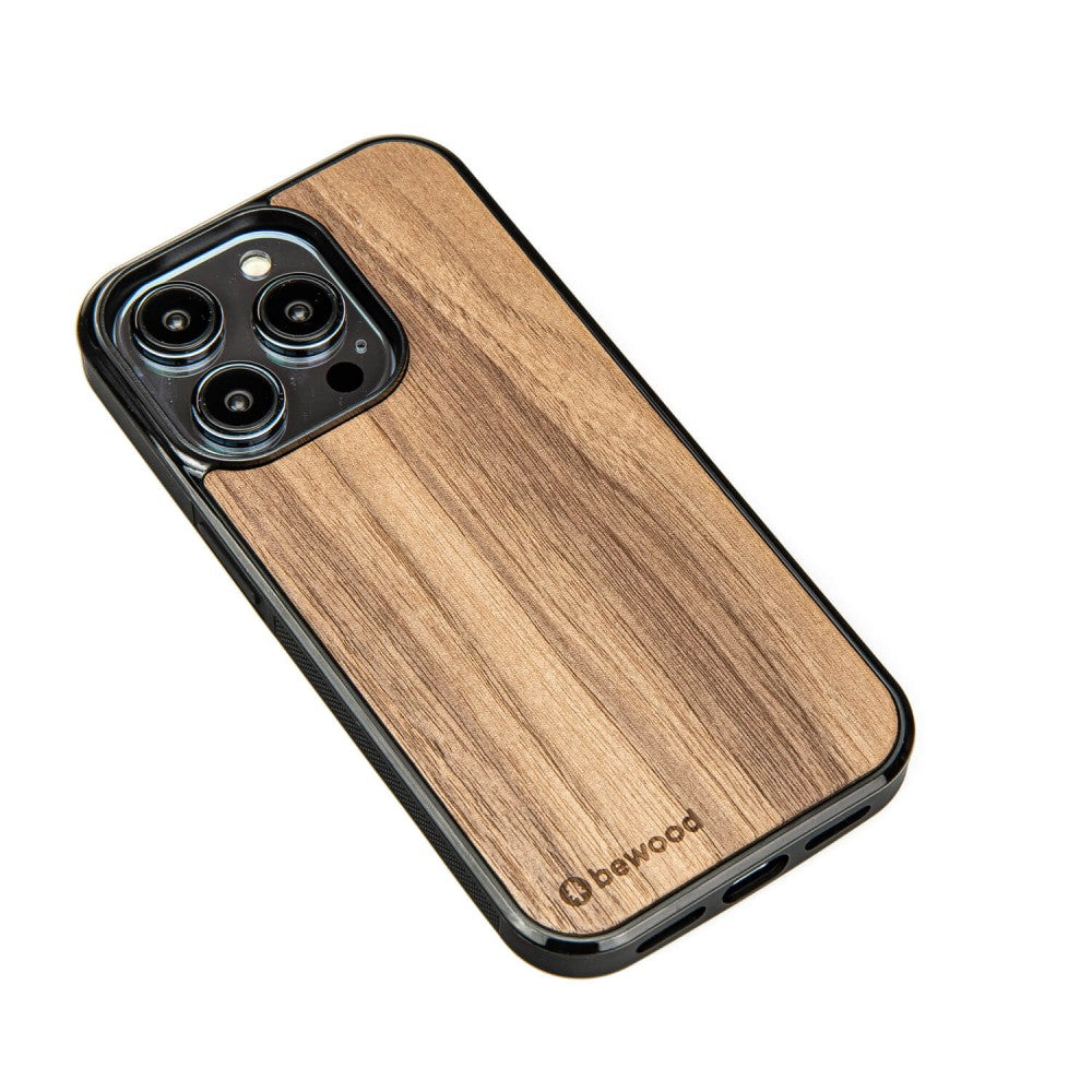 Holzhülle für iPhone 15 Pro, Bewood Amerikanischer Nussbaum