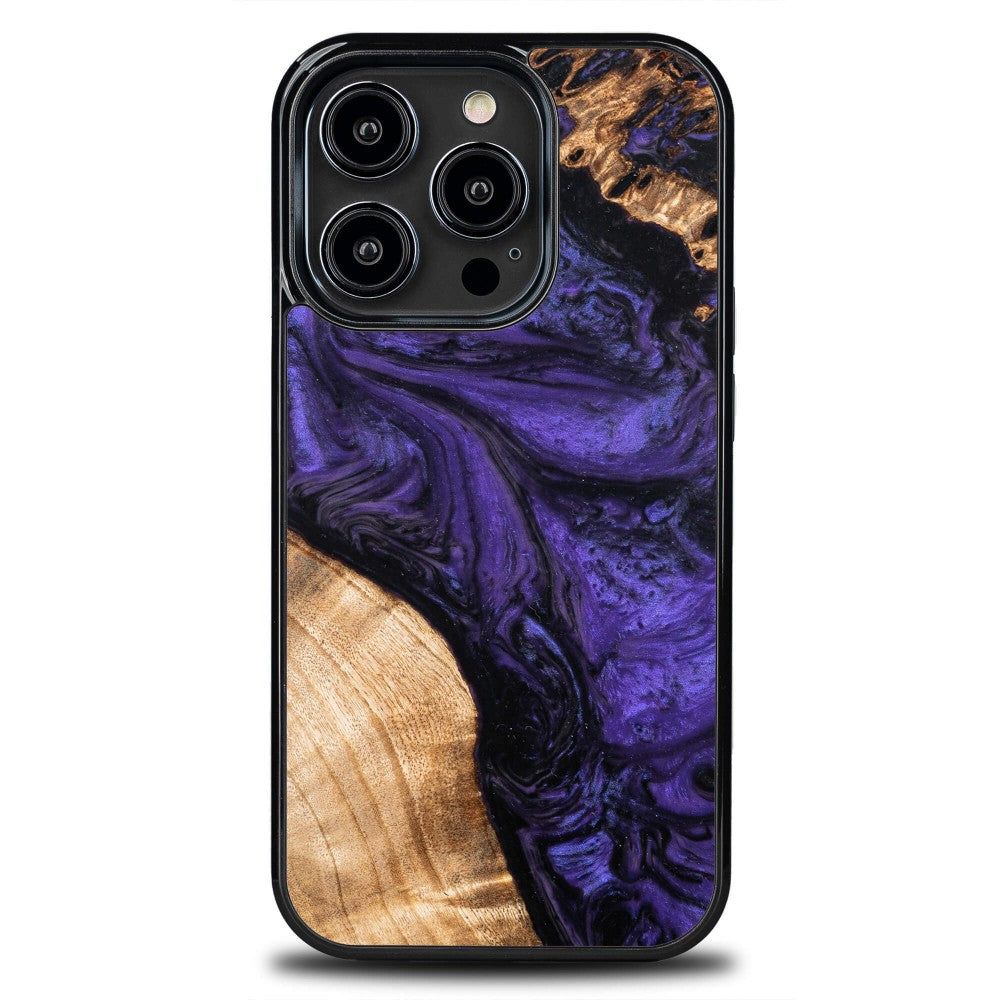 Holzhülle für iPhone 15 Pro, Bewood Unique Violet