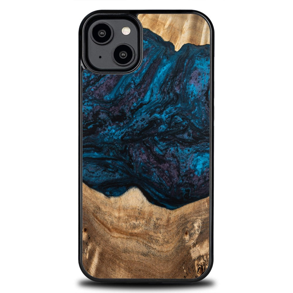 Holzhülle für iPhone 15 Plus, Bewood Unique Planets Neptun