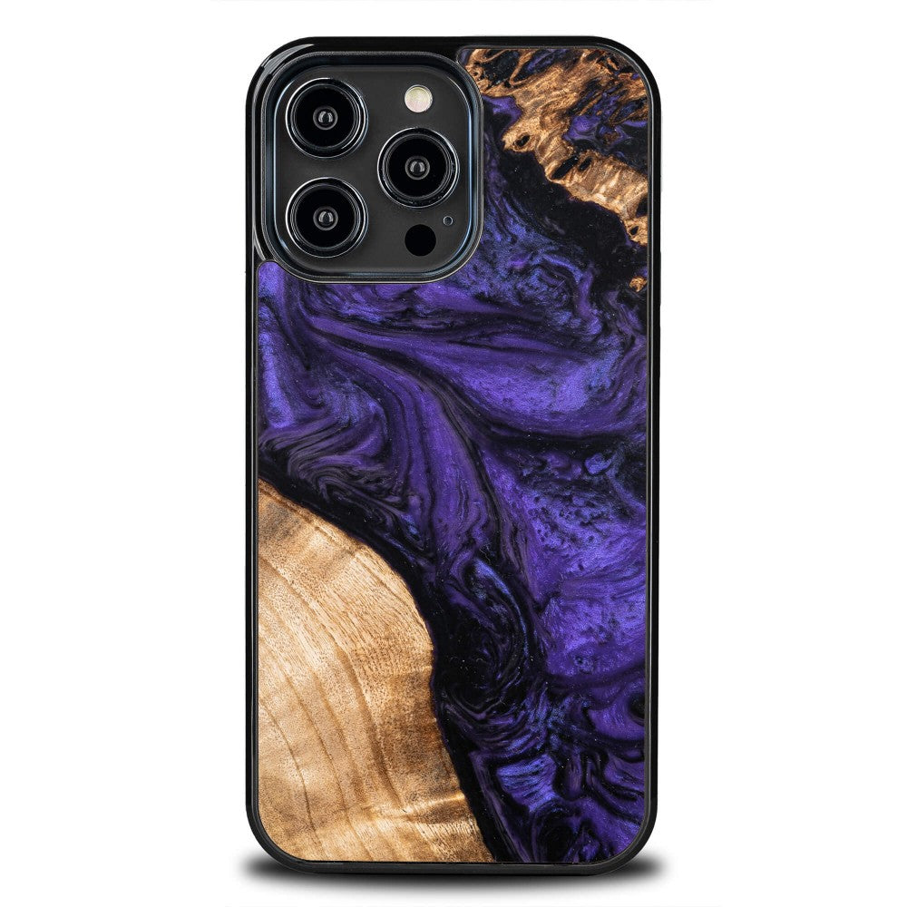 Holzhülle für iPhone 15 Pro Max, Bewood Unique Violet