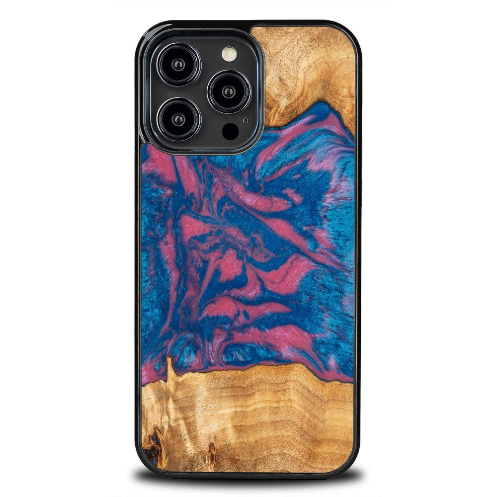 Holzhülle für iPhone 15 Pro Max, Bewood Unique Neons Vegas
