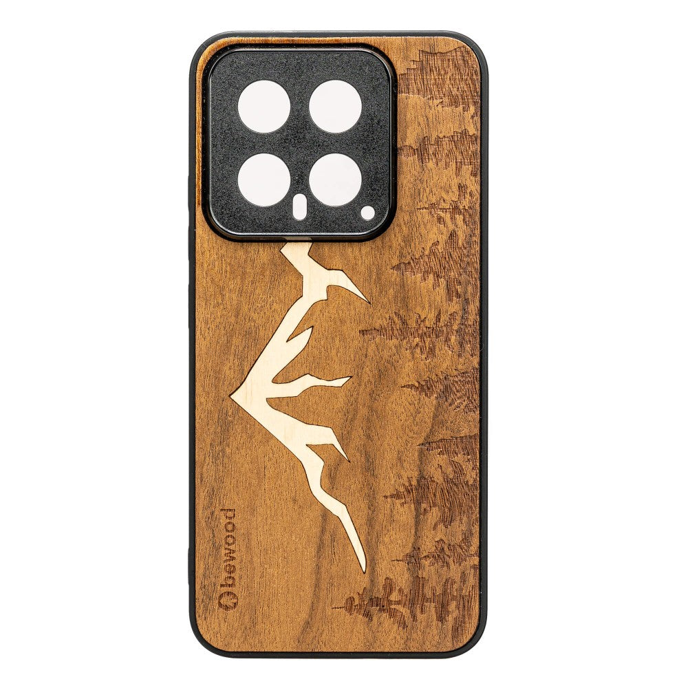 Holzhülle für Xiaomi 14, Bewood Imbuia-Gebirge
