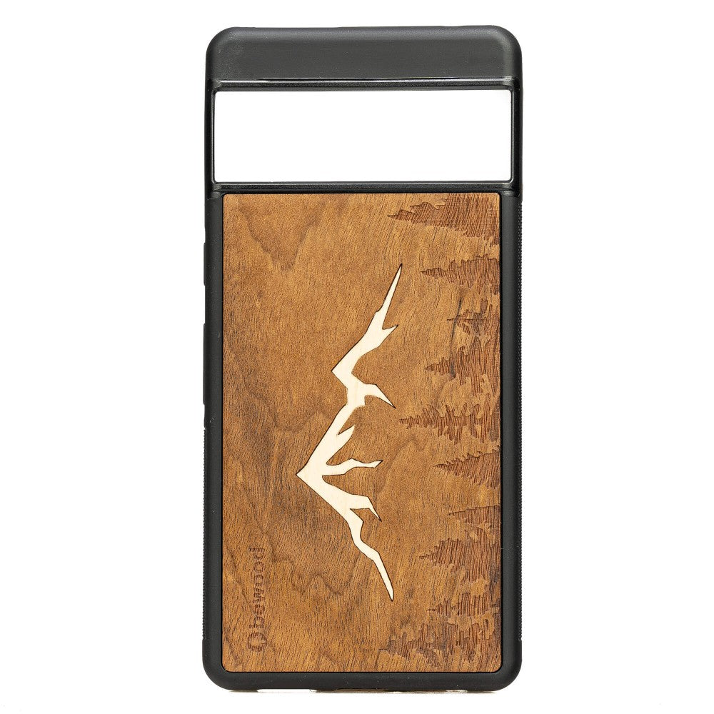 Holzhülle für Google Pixel 7, Bewood Imbuia-Gebirge