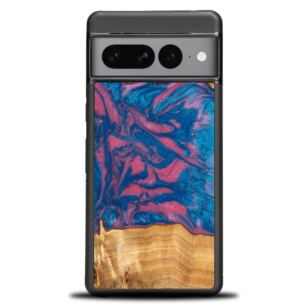 Holzhülle für Google Pixel 7, Bewood Unique Neons Vegas