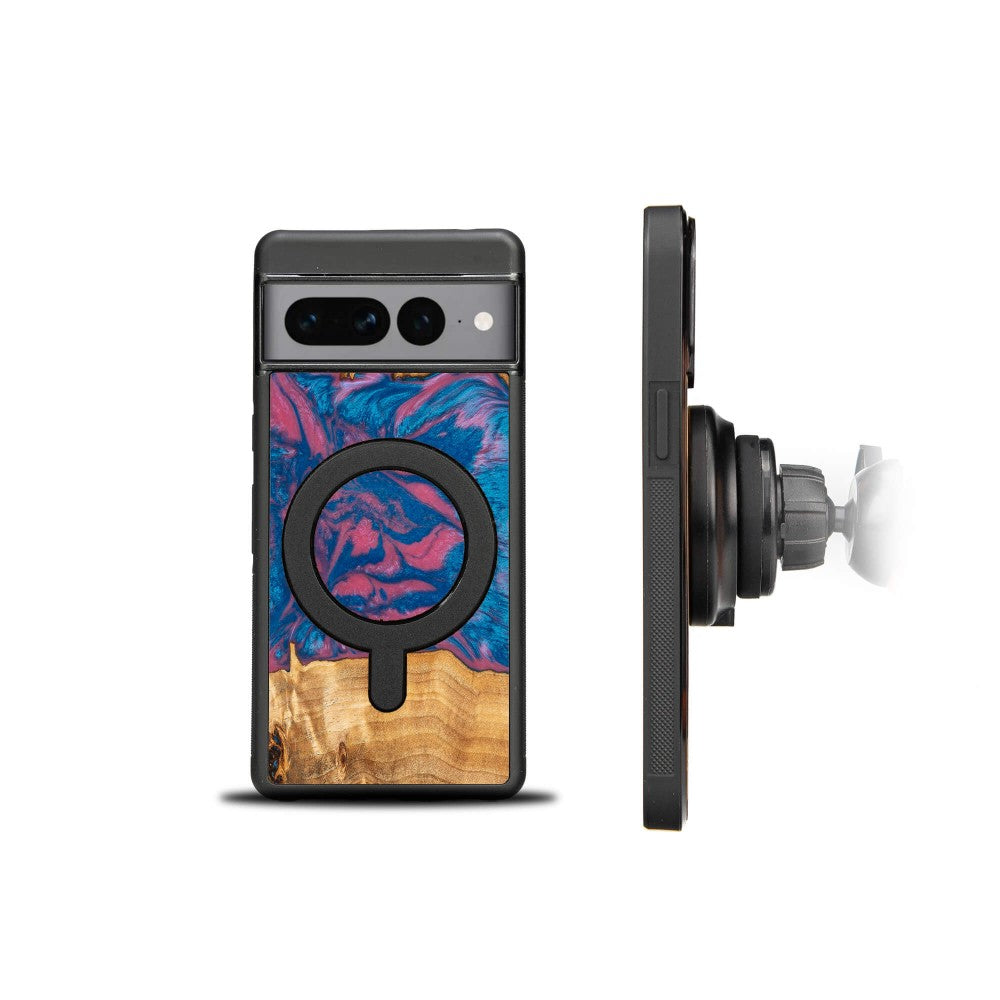 Holzhülle für Google Pixel 7, Bewood Unique Neons Vegas