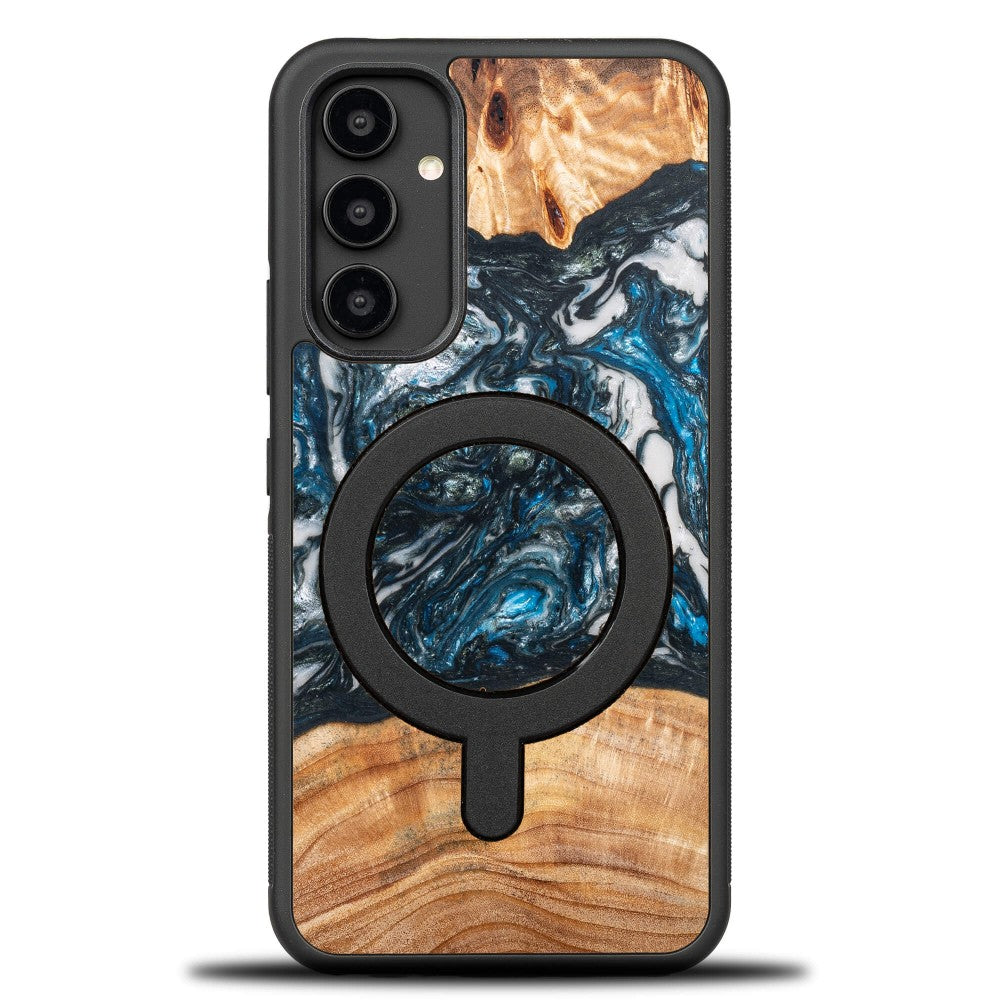 Holzhülle für Galaxy A54 5G, Bewood Unique Planets Erde für MagSafe