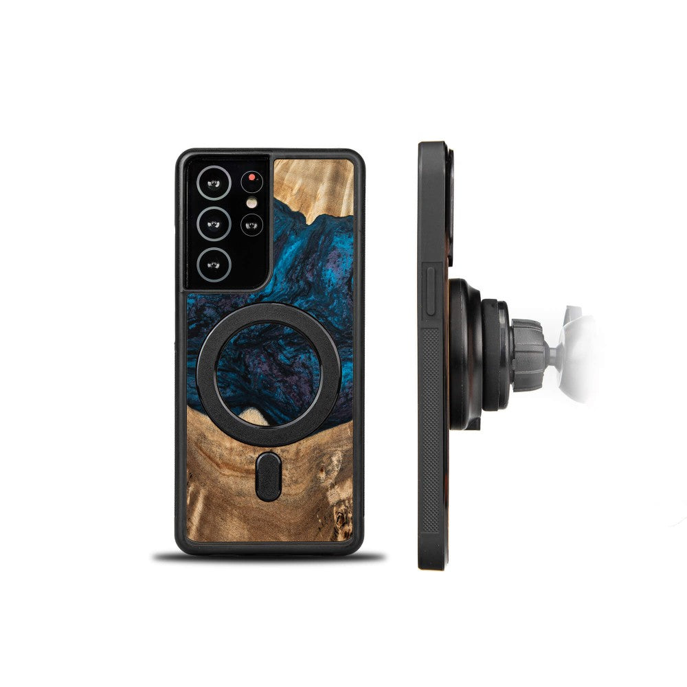 Holzhülle für Galaxy A54 5G, Bewood Unique Planets Neptun für MagSafe