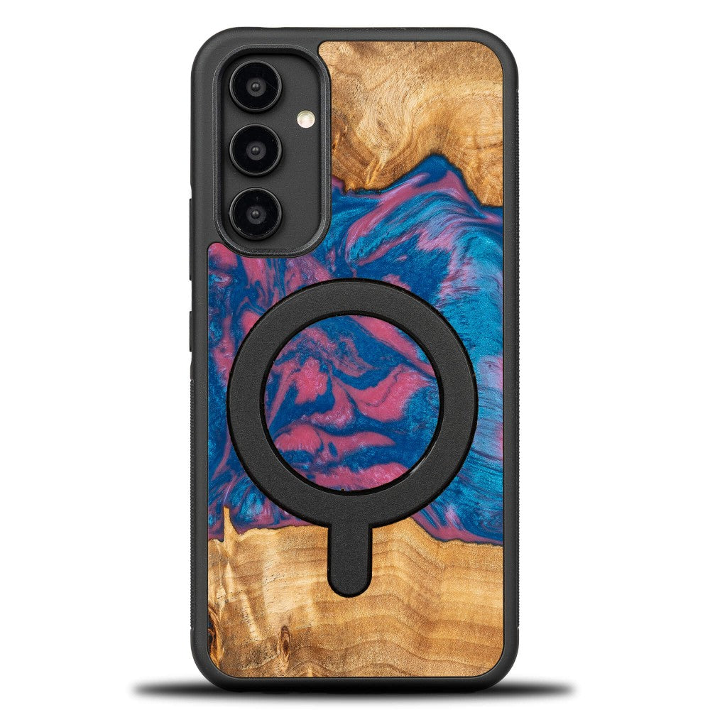 Holzhülle für Galaxy A54 5G, Bewood Unique Neons Vegas für MagSafe