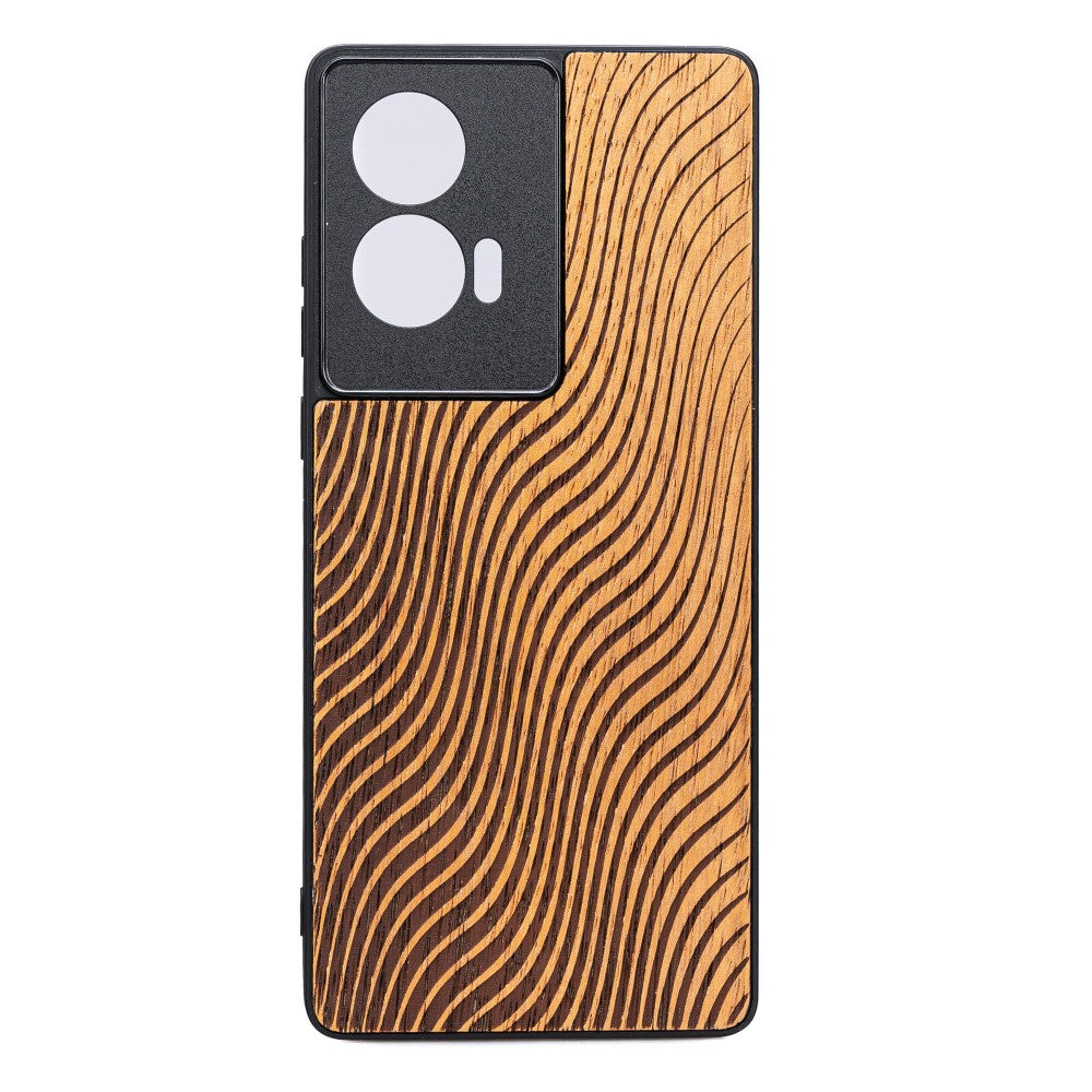 Holzhülle für Motorola Edge 50 Fusion, Bewood Merbauwellen