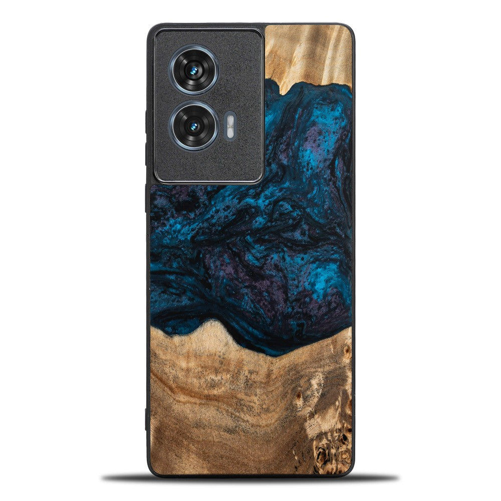 Holzhülle für Motorola Edge 50 Fusion, Bewood Unique Planets Neptun