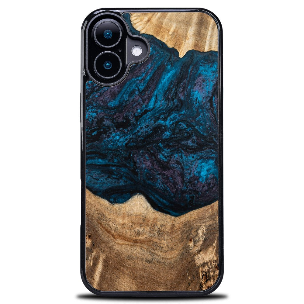 Holzhülle für iPhone 16, Bewood Unique Planets Neptun