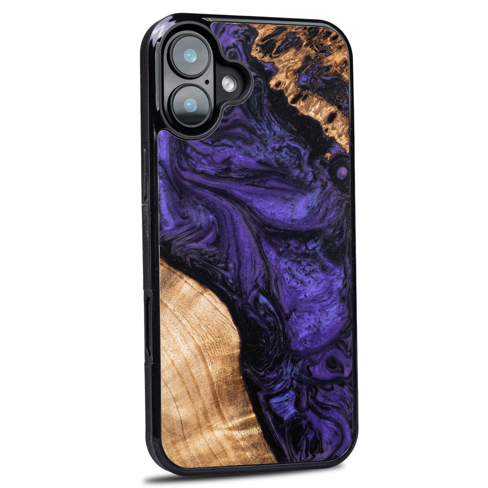 Holzhülle für iPhone 16 Plus, Bewood Unique Violet