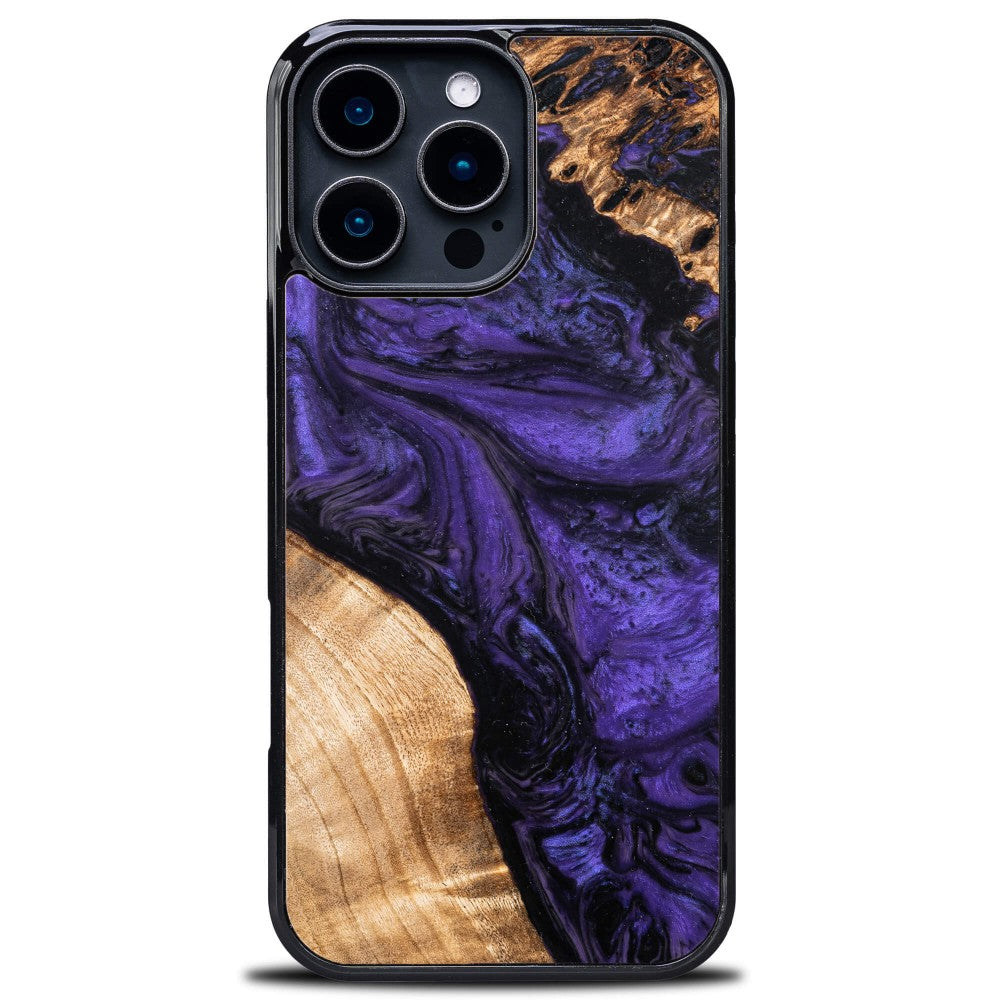 Holzhülle für iPhone 16 Pro Max, Bewood Unique Violet