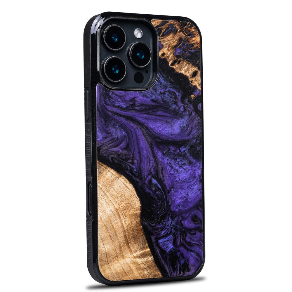 Holzhülle für iPhone 16 Pro Max, Bewood Unique Violet