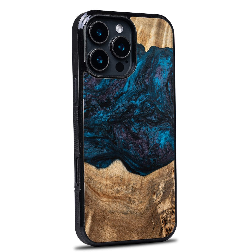 Holzhülle für iPhone 16 Pro Max, Bewood Unique Planets Neptun