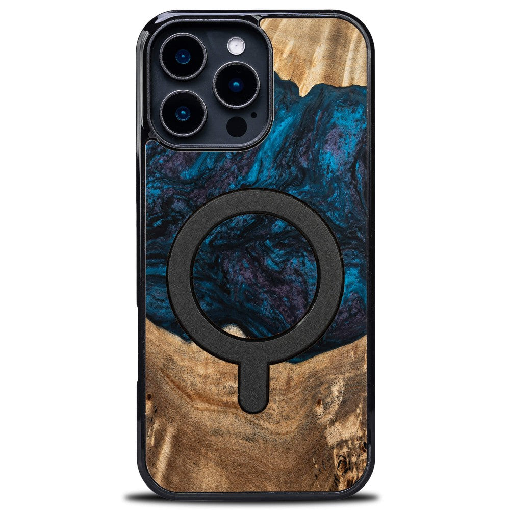 Holzhülle für iPhone 16 Pro Max, Bewood Unique Planets Neptun für MagSafe