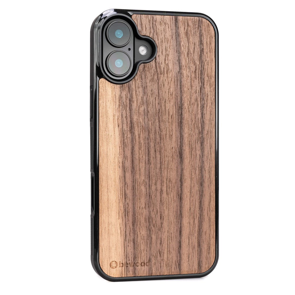 Holzhülle für iPhone 16 Plus, Bewood Amerikanischer Nussbaum