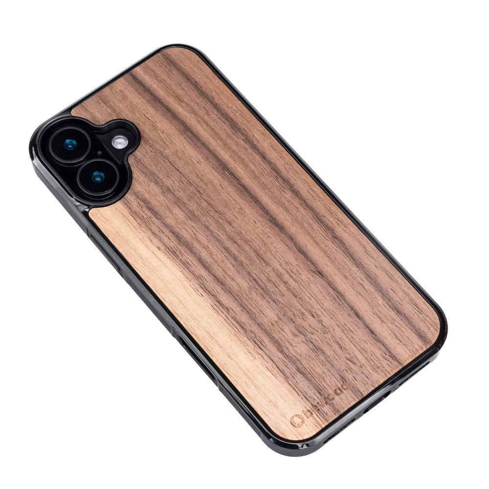 Holzhülle für iPhone 16 Plus, Bewood Amerikanischer Nussbaum