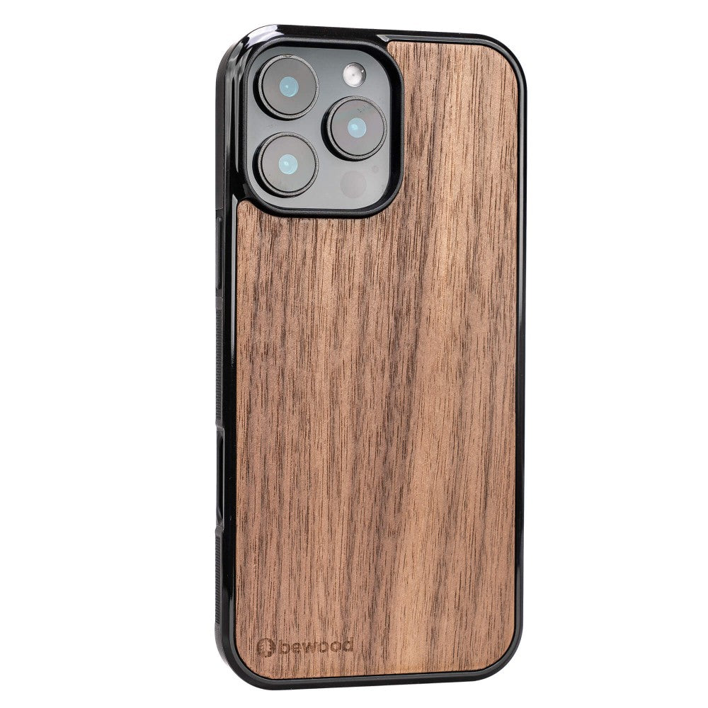 Holzhülle für iPhone 16 Pro Max, Bewood Amerikanischer Nussbaum