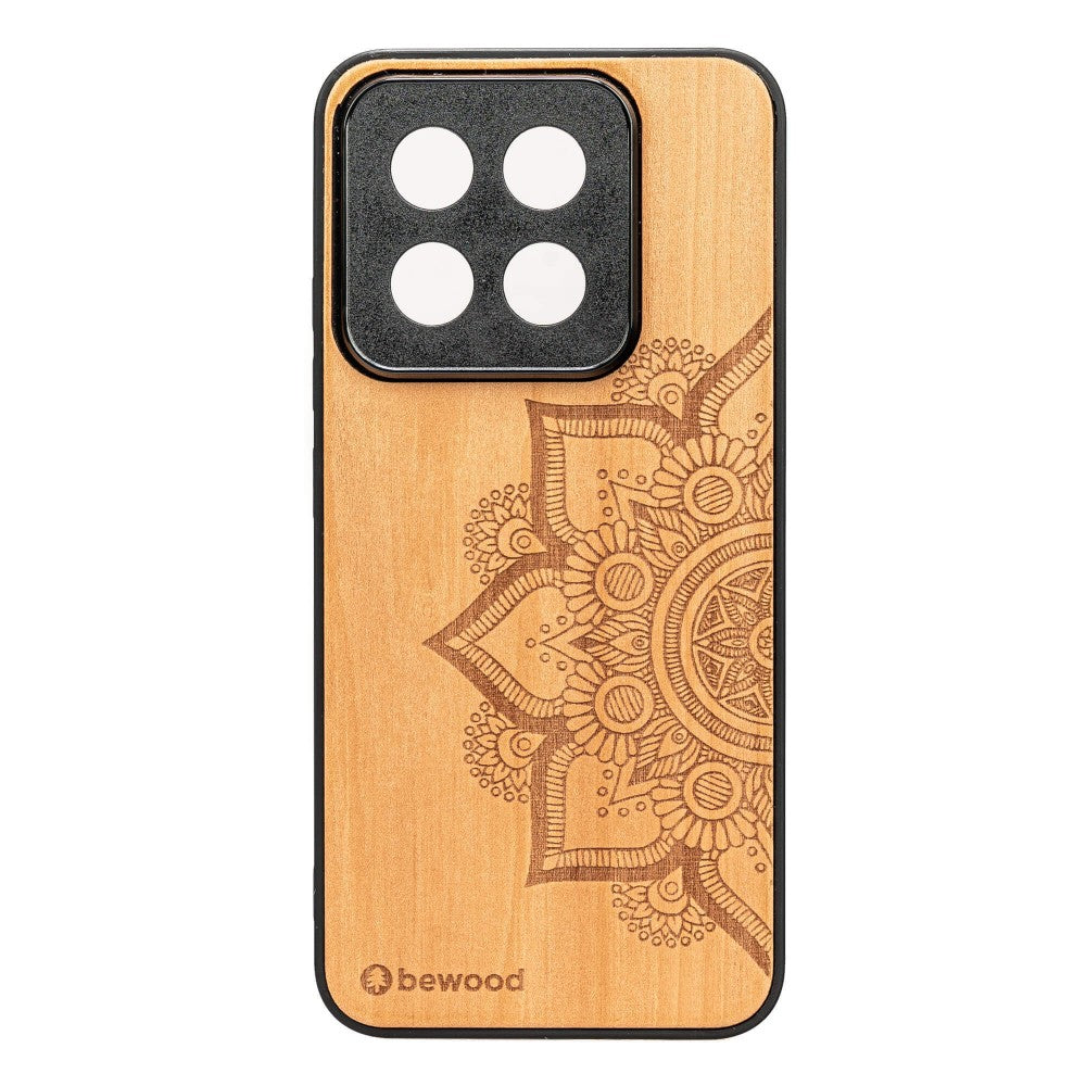 Holzhülle für Xiaomi 14T Pro, Bewood Apfelbaum Mandala