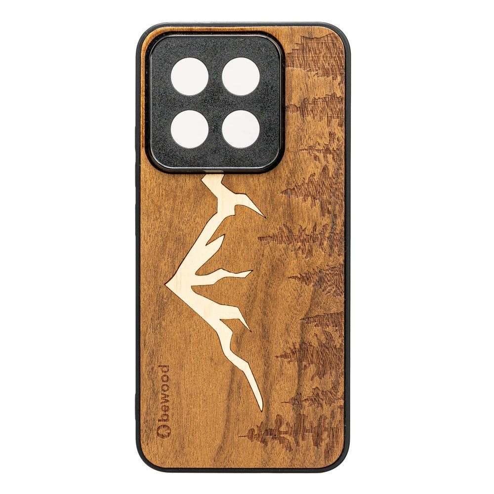 Holzhülle für Xiaomi 14T Pro, Bewood Imbuia-Gebirge