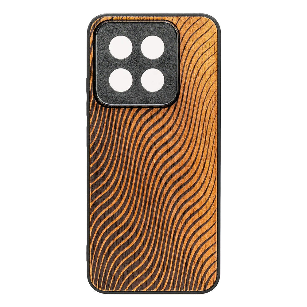 Holzhülle für Xiaomi 14T Pro, Bewood Merbauwellen