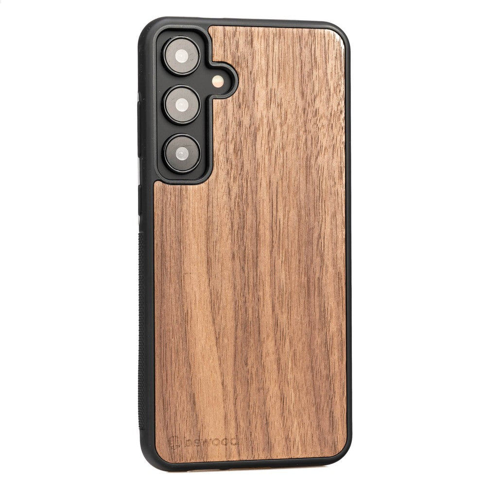 Holzhülle für Galaxy A35 5G, Bewood Amerikanischer Nussbaum